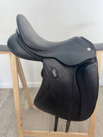 Selle de dressage zaldi sanjorge plana 17,5 - cuir