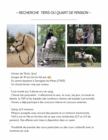 Demi, tiers, quart de pension 