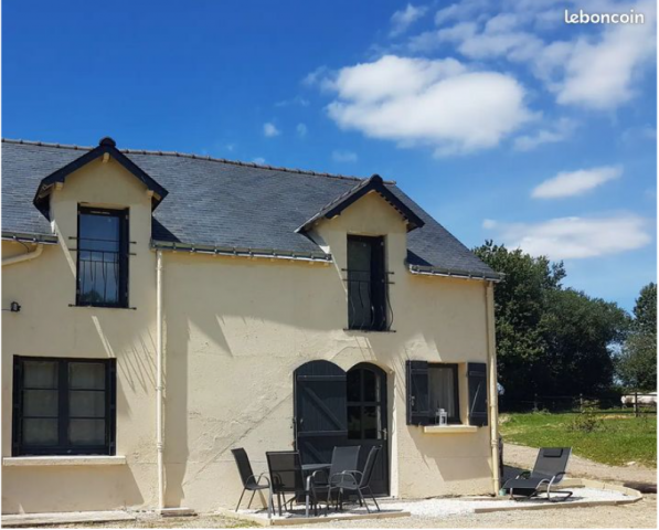 Maison de campagne meublée 86m2, prairie clôturée