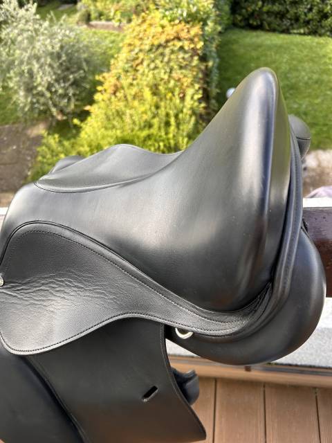 Selle cuir noir poney 15