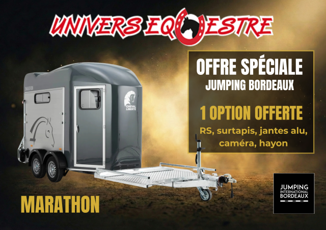 Van marathon cheval liberte porte caleche