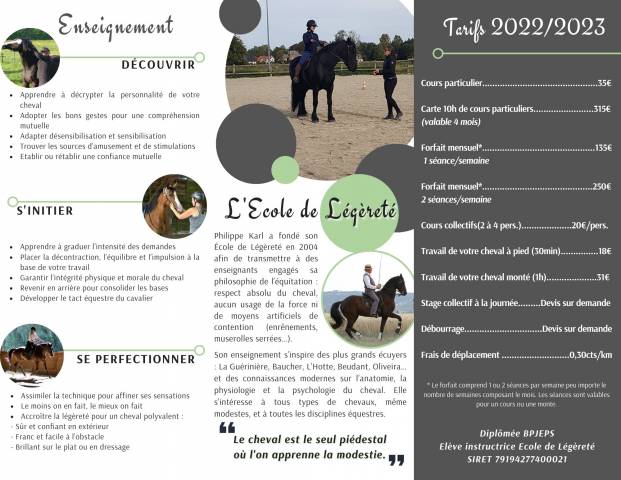 Enseignante d'equitation indépendante
