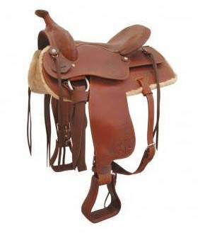 Selle western prime marron