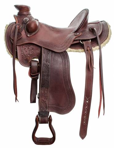 Selle western ranch marron 17 - lakota