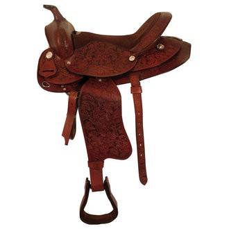 Selle western wyoming shetty 10 cuir - wyoming