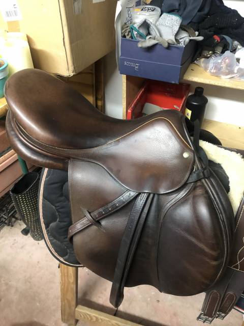 Selle childeric cso marron taille 17,5