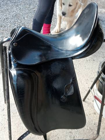 Selle de dressage zaldi modèle carlos pinto 