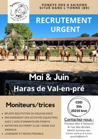 Moniteur / monitrice d'équitation