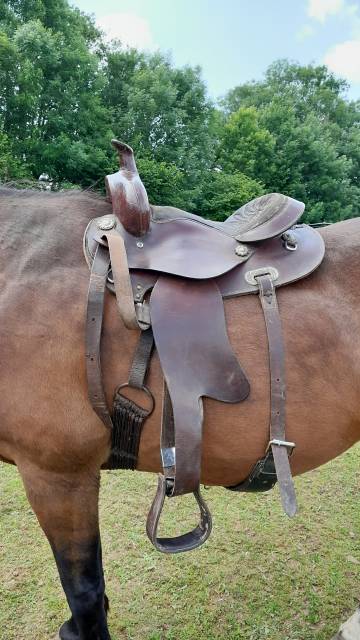 Selle western cuir 