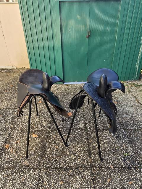1 lot de 2 selles amazones phoenix avec équipements