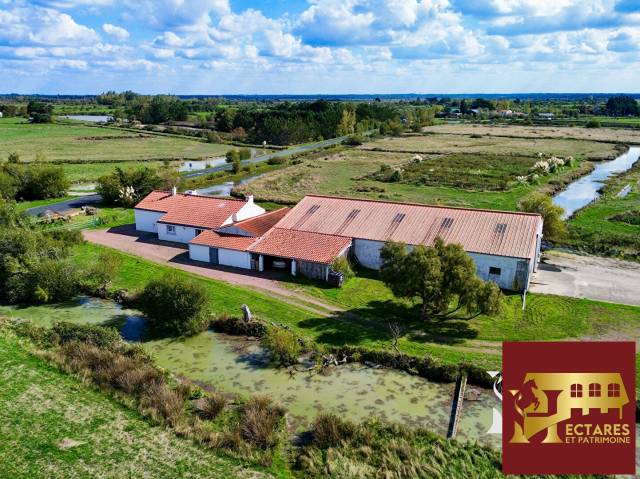 Maison bois de céné 6 pièce(s) 100 m2, 8 hectares hangars et dépendances