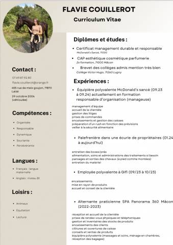 Rechercher emploi palefrenier soigneur  