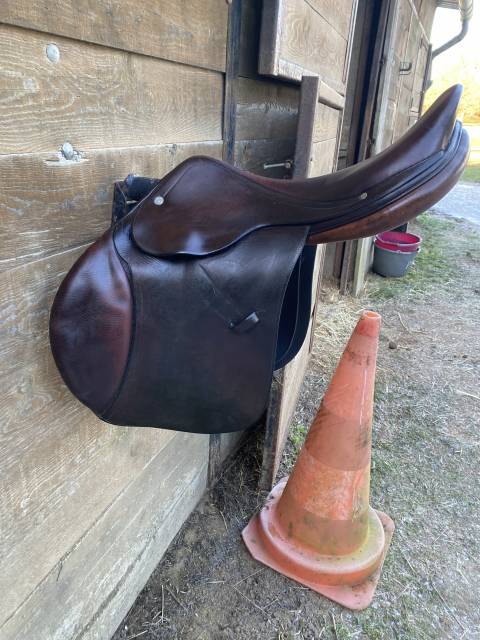 Selle obstacle hermès 17,5