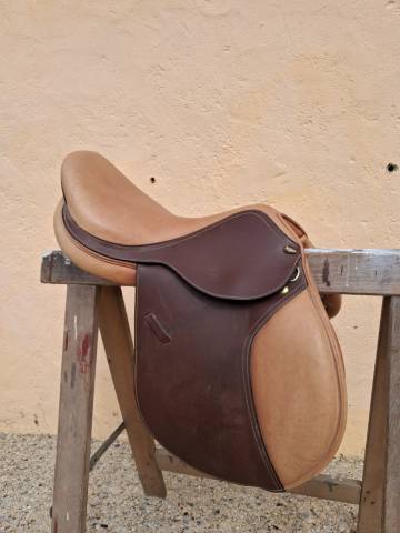Selle mixte cuir marron eric thomas