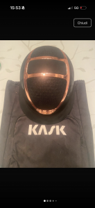 Casco kask star lady chrome visiera larga 