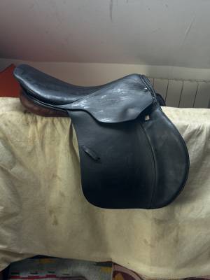 Selle mixte stubben siegfried ii noire et fauve t.17,5/