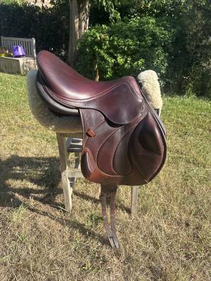 Selle antarès veau monoquartier connexion 17,5 équipée