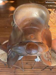 Selle western sellerie artisanale (sellerie noel), 18 pouces,