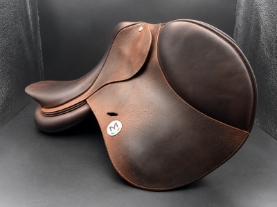 Selle meyer selles france en cuir marron – 18 pouces 
