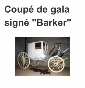 Pi&egrave;ce Royale &ndash; Rare Coup&eacute; de Gala BARKER LONDON