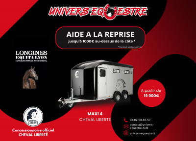 Horse trailer cheval liberte optimax 4 stalls 2025 new