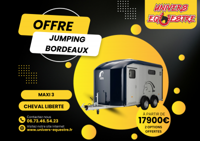 Maxi 3 van cheval liberte 3 places - promotion