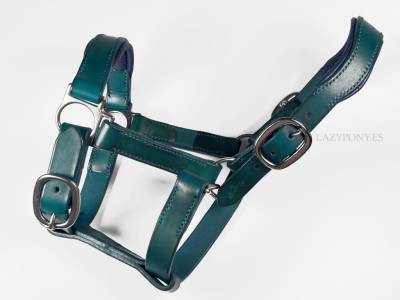 Cabezada de cuero anatómico lazypony, anatomical halter