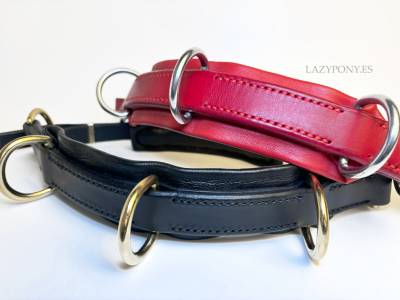 Muserola cavesson \ serreta lazypony, leather noseband 