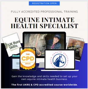 Equine intimate health specialist training