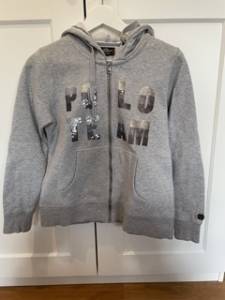 Pull gris clair &agrave; sequin HV Polo