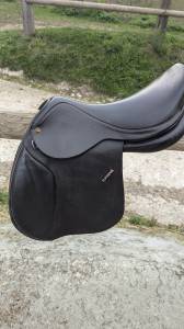 Selle cso / mixte  cuir marron 