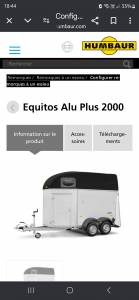 Van humbaur equitos alu plus 2022 à vendre