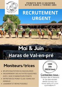 Moniteur / monitrice d'équitation