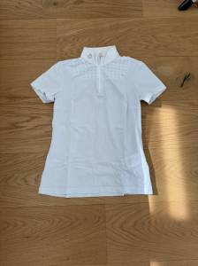 Polo de concours d’équitation – blanc – taille xs/s – e