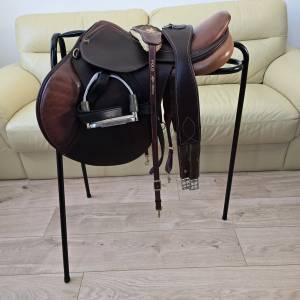 Selle d'équitation terry's sensor 17' mixte équipée