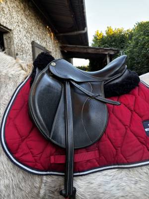 Sella mista fleur de lys junior 16.5