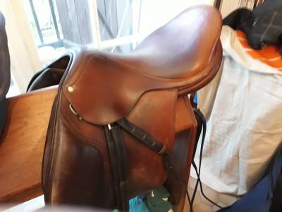 Sella da salto ostacoli brunet-pineau  17.5