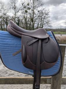 Sella da salto ostacoli devoucoux  16.5