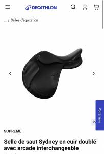 Selle suprême cuir noir