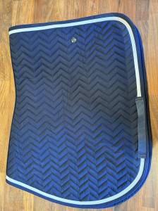 Tapis de selle Arrow - bleu marine/bleu marine - blanc