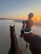 Demi pension sur cheval au grand c&oelig;ur 