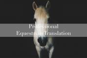 Traductrice Equestre Anglais > Français
