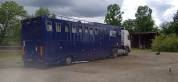 Ensemble tracteur + semi 8 places chevaux avec home car