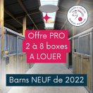 2 à 8 boxes à louer dans un barns