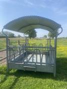 Râtelier de prairie métallique pour chevaux 