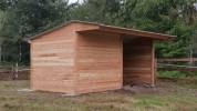 Abri de prairie en bois Douglas avec retour
