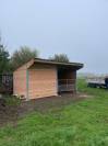 Abri de prairie en bois Douglas avec retour